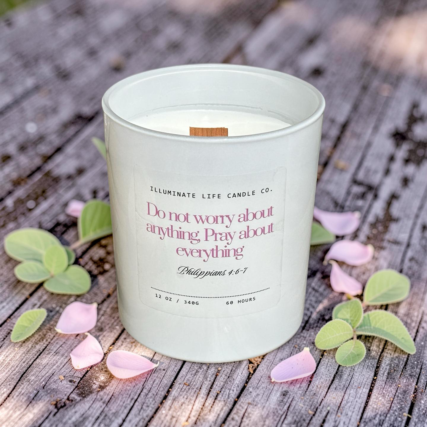 Scriptural Candle candle, full jar